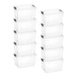 Superio 13.7 Quart Clear Plastic Storage Bin with Lid, Stackable Organizer Box, BPA-Free Storage Container for Home, Garage, School & Office, 1 Pack