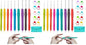 Yarniss Crochet Hooks,14 Size Ergonomic Crochet Hooks Set 2mm(B)-10mm(N)