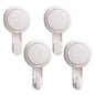 LEVERLOC Razor Holder for Shower 2 Pack, Powerful Suction Cup Hooks, White