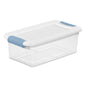 Sterilite Latching Box with Lids for Home and Office, 32 Quart, 6-Pack