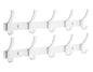 Optish Coat Rack Wall Mount, Wall Hooks for Hanging, Entry Coat Hooks Coat Hanger, Hat Rack Holder for Wall, Key Holder Purse Racks, Towel Rack for Bathrooms (2 Pack, Black)