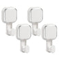 LEVERLOC Razor Holder for Shower 2 Pack, Powerful Suction Cup Hooks, White
