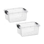 Superio 13.7 Quart Clear Plastic Storage Bin with Lid, Stackable Organizer Box, BPA-Free Storage Container for Home, Garage, School & Office, 1 Pack