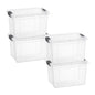 Superio 13.7 Quart Clear Plastic Storage Bin with Lid, Stackable Organizer Box, BPA-Free Storage Container for Home, Garage, School & Office, 1 Pack