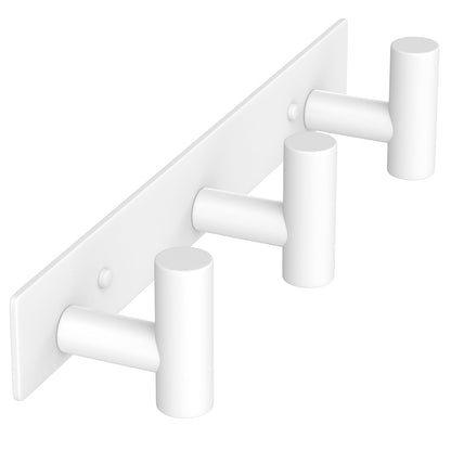 VAEHOLD Black Hat and Coat Wall Mount Rack 5 Hooks for Robes, Bags, Keys, and Towels Bathroom Towel Hanger Organizer (1 Pack)