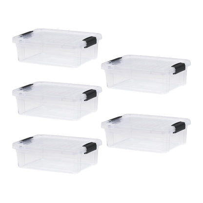 Superio 13.7 Quart Clear Plastic Storage Bin with Lid, Stackable Organizer Box, BPA-Free Storage Container for Home, Garage, School & Office, 1 Pack