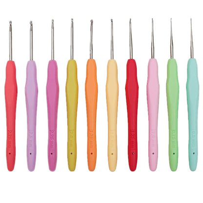 Yarniss Crochet Hooks,14 Size Ergonomic Crochet Hooks Set 2mm(B)-10mm(N)