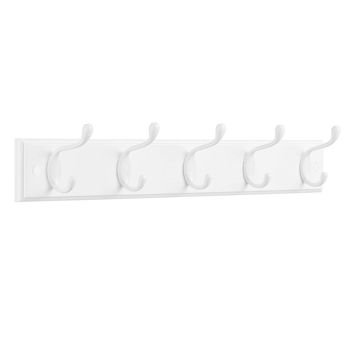 SONGMICS Wall-Mounted Coat Rack, 4 Dual Metal Hooks