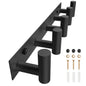 VAEHOLD Black Hat and Coat Wall Mount Rack 5 Hooks for Robes, Bags, Keys, and Towels Bathroom Towel Hanger Organizer (1 Pack)