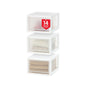 IRIS USA 4-Pack, 27 Qt. Under Bed Storage Bin with Sliding Drawers, White