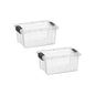Superio 13.7 Quart Clear Plastic Storage Bin with Lid, Stackable Organizer Box, BPA-Free Storage Container for Home, Garage, School & Office, 1 Pack