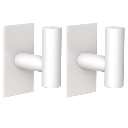 VAEHOLD Wall Towel Hooks, Heavy Duty Sticky Holder Waterproof Towel Hooks for Hanging Coat, Clothes, Closet Hook Wall Mount for Kitchen (Black, 4 Pack)