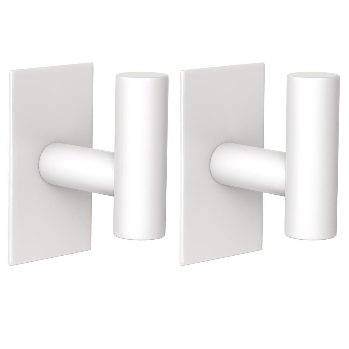 VAEHOLD Wall Towel Hooks, Heavy Duty Sticky Holder Waterproof Towel Hooks for Hanging Coat, Clothes, Closet Hook Wall Mount for Kitchen (Silver, 4 Pack)
