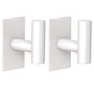 VAEHOLD Wall Towel Hooks, Heavy Duty Sticky Holder Waterproof Towel Hooks for Hanging Coat, Clothes, Closet Hook Wall Mount for Kitchen (Silver, 4 Pack)