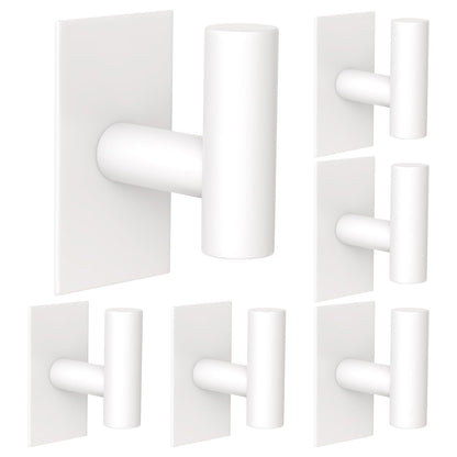 VAEHOLD Wall Towel Hooks, Heavy Duty Sticky Holder Waterproof Towel Hooks for Hanging Coat, Clothes, Closet Hook Wall Mount for Kitchen (Gold, 4 Pack)