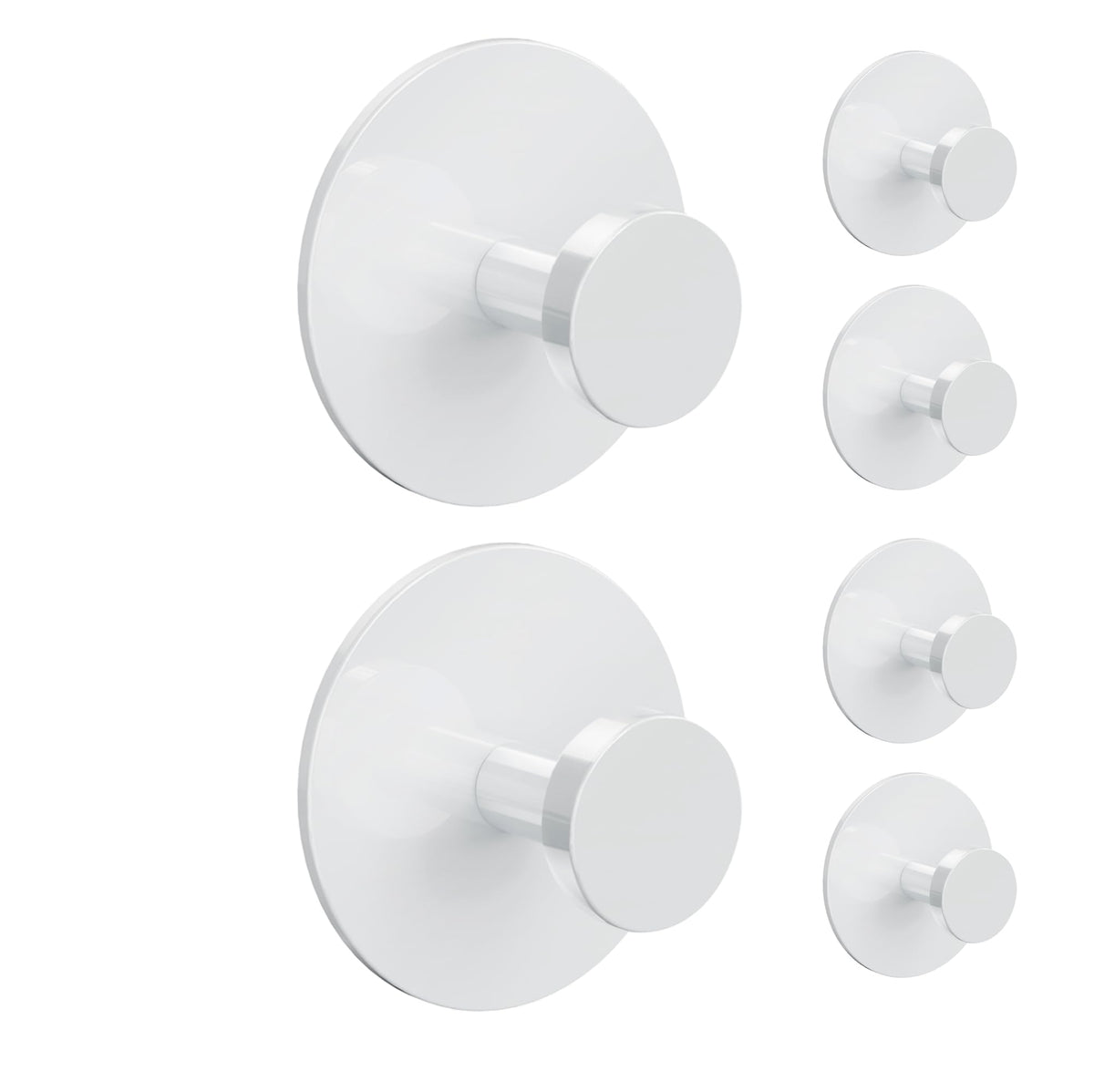 bussdis Multifunctional Towel Hooks for Bathroom Wall - Extra Sticky Stainless, Holds up to 12LB, Coat Hooks Wall Hooks, Adhesive Door Holder Hanger Shower Accessories, Matt Black Heavy Duty