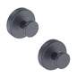 Suction Cup Hooks for Shower, Removable Towel Hooks for Bathroom Window Glass Door Wall, Bath Robe Looafh Hook for Hanging - 4 Pack, Black