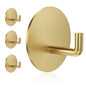 Rise age Adhesive Hooks Heavy Duty Waterproof in Shower Hooks for Hanging Loofah, Towels, Clothes, Robes for Bathroom Removable Adhesive Wall Hooks Door Hook Stainless Steel Black Stick on Hooks 4 Pcs