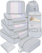 BAGAIL 6 Set/8 Set/10 Set Packing Cubes Various Sizes Packing Organizer for Travel Accessories Luggage Carry On Suitcase