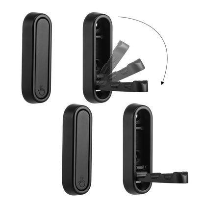 Dntorx Folding Coat Hooks, 2 Pcs Foldable Gold Wall Hooks Heavy Duty Foldable Hook Bathroom Towel Hooks Robe Hooks Wall Mounted for Hanging Coat Towels Clothes Hat Bags Keys