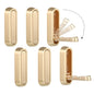 Dntorx Folding Coat Hooks, 2 Pcs Foldable Gold Wall Hooks Heavy Duty Foldable Hook Bathroom Towel Hooks Robe Hooks Wall Mounted for Hanging Coat Towels Clothes Hat Bags Keys