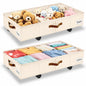 Under Bed Storage with Wheels, Dorm Room Organizer for Clothes Shoes Toys