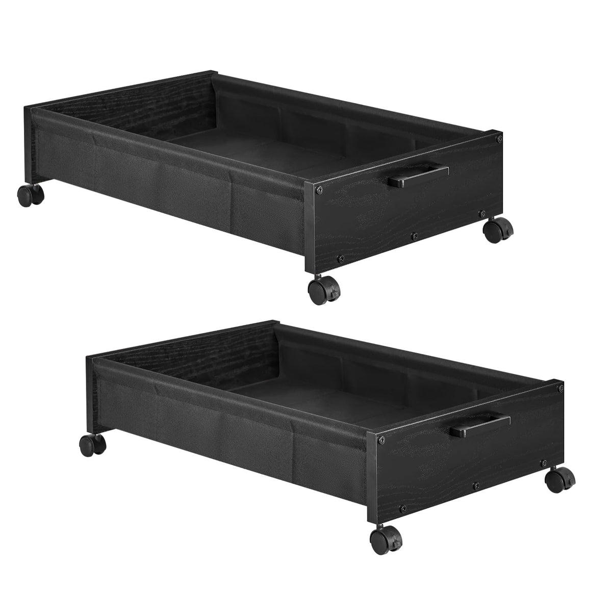 Wooden Under Bed Storage Drawer with Wheels for Space-Saving Storage