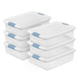 Sterilite Latching Box with Lids for Home and Office, 32 Quart, 6-Pack