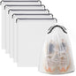 Clear Shoe Bags for Travel 5 PCS, Drawstring Travel Shoe Bags for Packing