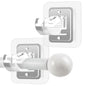 8PCS Self Adhesive No Drill Adjustable Curtain Rod Holder Hooks Brackets