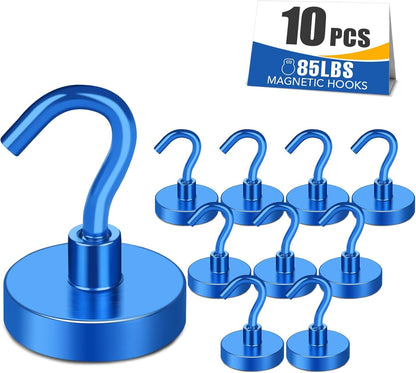 MIKEDE 85LBS+ Magnetic Hooks, Strong Cruise Cabin Ship Essentials Black