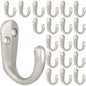 IBosins 50PCS Coat Hooks Wall Mounted Black Single Prong Robe Hook