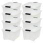 IRIS USA 6-Pack 54 Quart Storage Bins with Lids, Clear