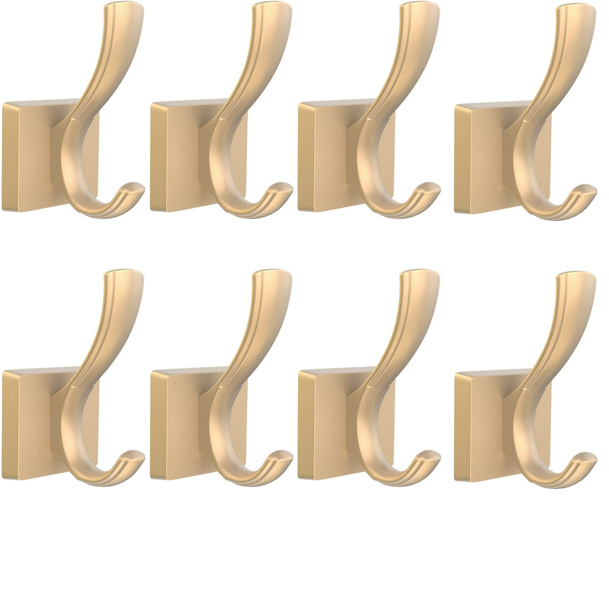 TOFIIGREM Black Towel Hooks Coat Hooks for Wall, Hand Towel Holder Robe Hook for Bathroom, Entryway Hat Hooks for Hanging Coat Towels Keys Hats (6 Pack)