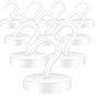 Neosmuk Magnetic Hooks Steel Tube Design for Cruise,80lb+ Black,10 Pack