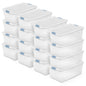 Sterilite Latching Box with Lids for Home and Office, 32 Quart, 6-Pack