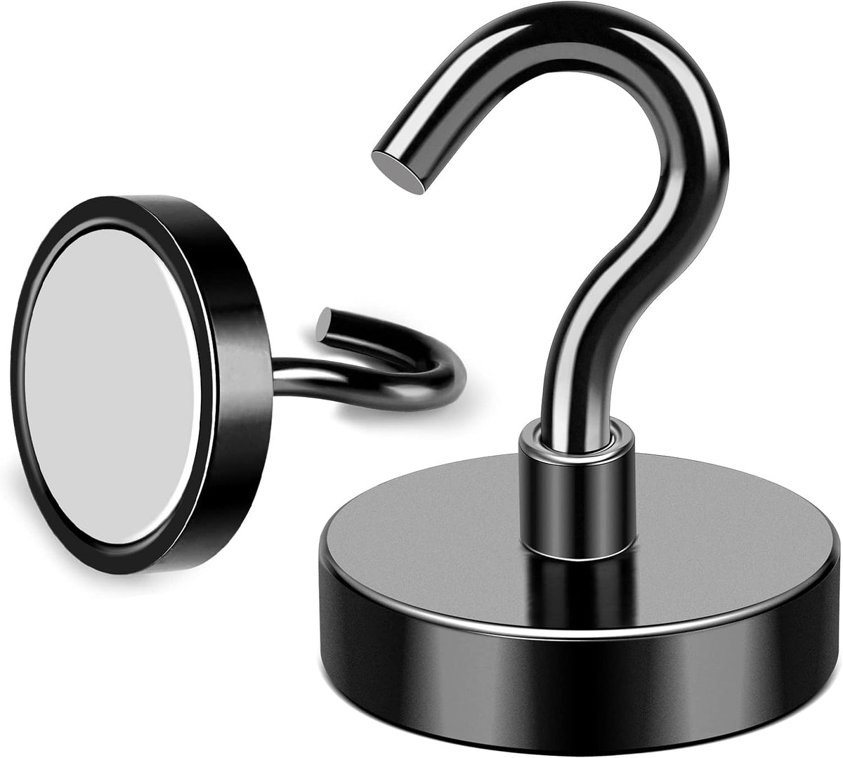 MIKEDE 85LBS+ Magnetic Hooks, Strong Cruise Cabin Ship Essentials Black