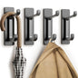 pickpiff 12 Pack Strong Stick-on Hooks 13LB for Coat & Towel, White