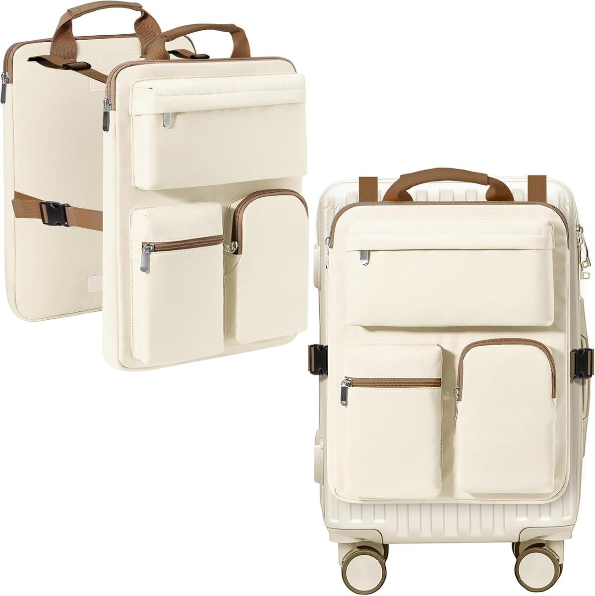 Over Luggage Organizer for Carry On Bag, Suitcase Organizer with Pockets