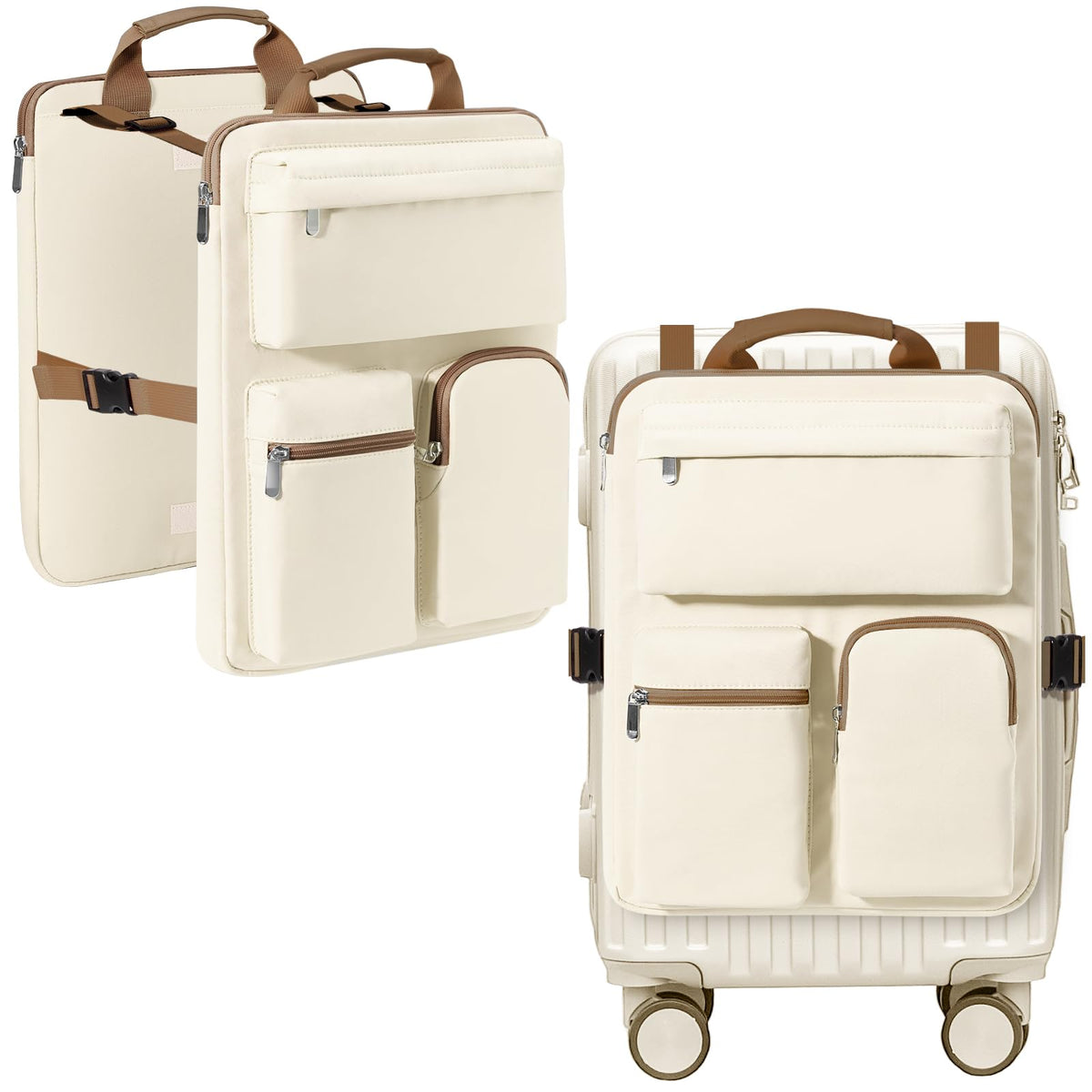 Over Luggage Organizer for Carry On Bag, Suitcase Organizer with Pockets
