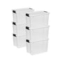 Sterilite Ultra Latch Box with Lids for Home and Office, 70 Quart, 4-Pack