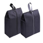 YAMIU Travel Shoe Bags Set of 4 Waterproof Nylon with Zipper for Men & Women, Black