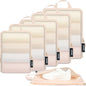 BAGAIL 6 Set Ultralight Compression Packing Cubes Packing Organizer for Travel Accessories Luggage Suitcase Backpack
