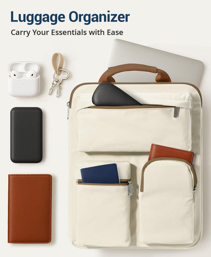 Over Luggage Organizer for Carry On Bag, Suitcase Organizer with Pockets