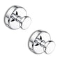 Suction Cup Hooks for Shower, Removable Towel Hooks for Bathroom Window Glass Door Wall, Bath Robe Looafh Hook for Hanging - 4 Pack, Black