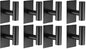 VAEHOLD Wall Towel Hooks, Heavy Duty Sticky Holder Waterproof Towel Hooks for Hanging Coat, Clothes, Closet Hook Wall Mount for Kitchen (Black, 2 Pack)