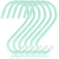 DINGEE 4 Inch 12 Pack S Hooks - Heavy Duty, Large Rubber Coated Black Non Slip Metal Hooks for Closet, Garden, Jeans, Plants, Jewelry, Pot, Pan, Cups, Towels