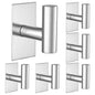 VAEHOLD Wall Towel Hooks, Heavy Duty Sticky Holder Waterproof Towel Hooks for Hanging Coat, Clothes, Closet Hook Wall Mount for Kitchen (Gold, 4 Pack)