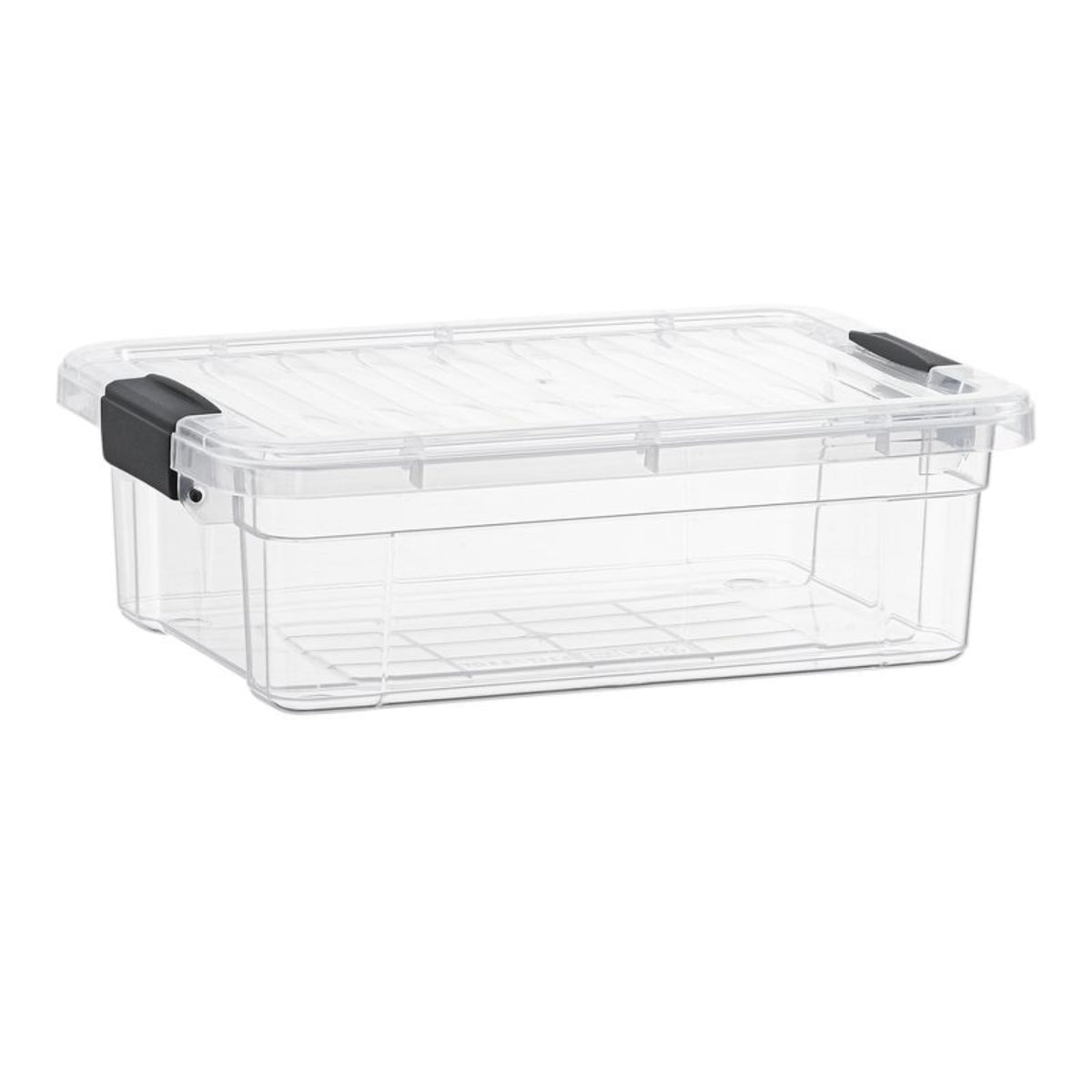 Superio 13.7 Quart Clear Plastic Storage Bin with Lid, Stackable Organizer Box, BPA-Free Storage Container for Home, Garage, School & Office, 1 Pack