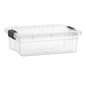 Superio 13.7 Quart Clear Plastic Storage Bin with Lid, Stackable Organizer Box, BPA-Free Storage Container for Home, Garage, School & Office, 1 Pack